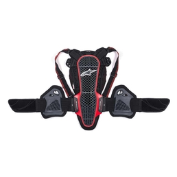 Nucleon KR-3 Motorcycle Back Protector Level 2 Smoke Black/Red