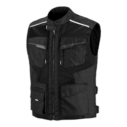 Airtour motorcycle vest Black/White