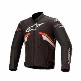T-GP Plus R V3 motorcycle jacket Black/Red Fluo/White