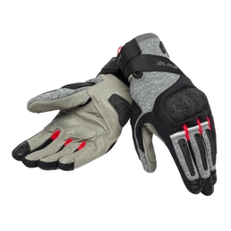 KNIT Air motorcycle gloves Black/Ice/Red